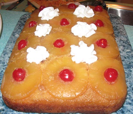Pinapple upsidedown cake recipe