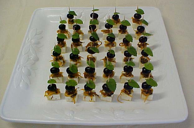 Feta-Oliven-Spiee mariniert mit Orangen