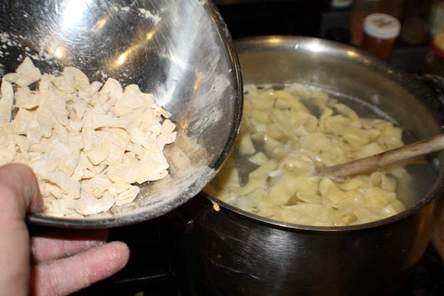 Handgemachte Nudeln , Handmade Noodles or Pasta