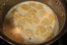 dumplings milk soup