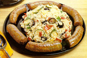 Bratwurst and Rice Casserole 