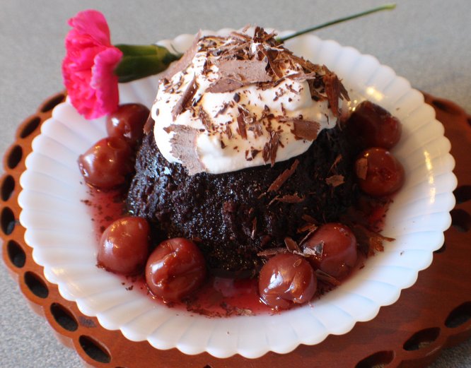 Black Forest Volcano Cake 